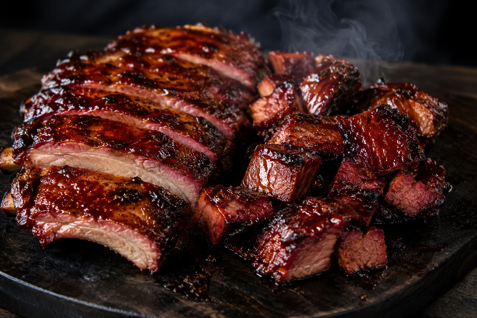 Smoked Ribs presentation example